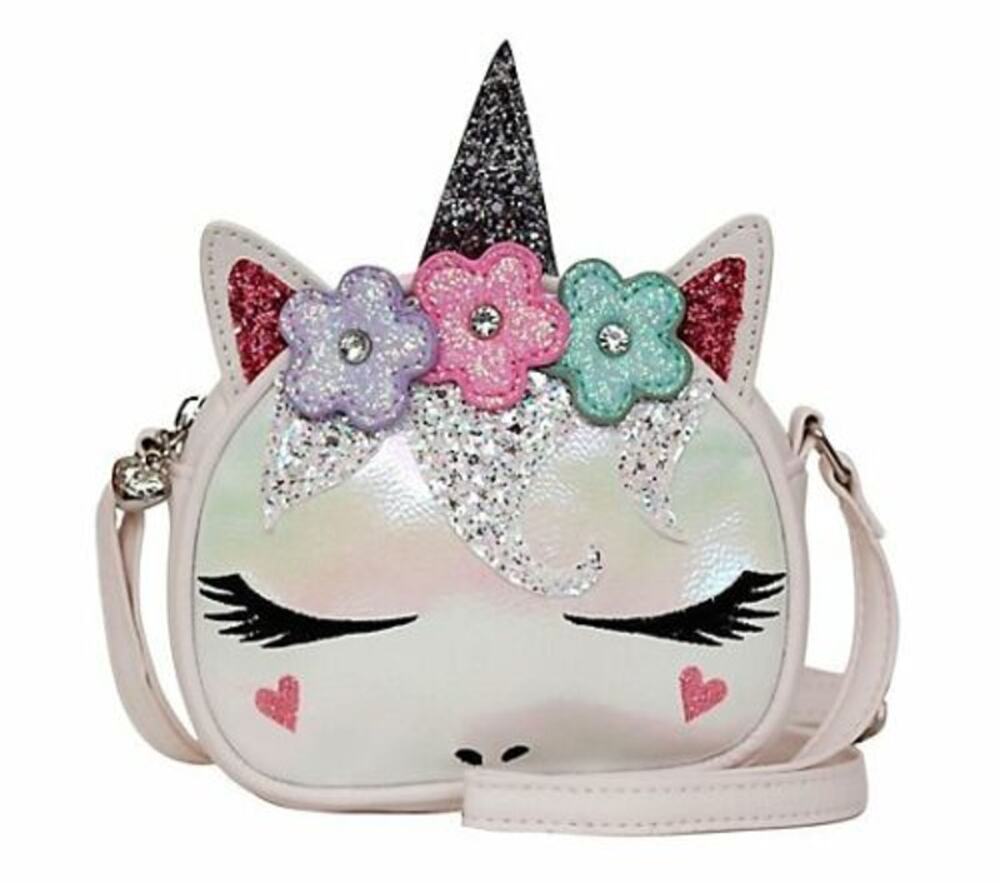 OMG! Accessories Glitter Unicorn Fairy Cross Body Wristlet Purse NWT